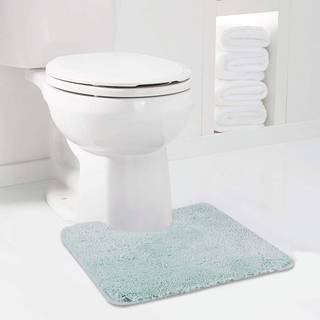 Walensee badeværelse kontur tæppe (20x24 aqua) non slip bad mat til badeværelse vand absorberende blød mikrofiber shaggy badeværelse mat maskine