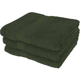 Håndklæde egyptisk bomuld - Badelagen 100x150cm - Mørkegrøn - Luksus håndklæder fra By Borg