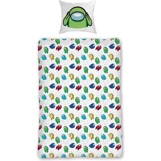 Among us sengetøj - 150x210 cm - Crew Mate - Vendbar dynebetræk - 100% Bomulds sengesæt