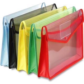 Umriox Plastic File Mapper 5 Pack A4 Poly -kuvert Udvidelse