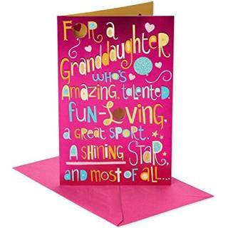 Amerikanske hilsener f?dselsdagskort til barnebarn (Shining Star)