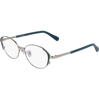 Salvatore Ferragamo SF 2540A Asiant Fit 719 52 Briller Kvinder Blue - Shiny Gold Petrol Blue - 52mm