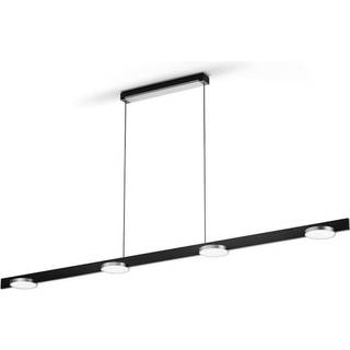 Inlay S1800 Linear Disc - Matt Black/satin Silver - Pendel - Studio F. A. Porsche - Hos Lampeagenten