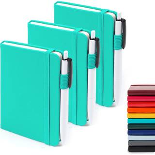 Feela 3 Pack Pocket Small Notebook Journals Mini Cute Memo Notepad Hardcover College styrede foret tidsskrifter med Pen Holder for Women Girls Of