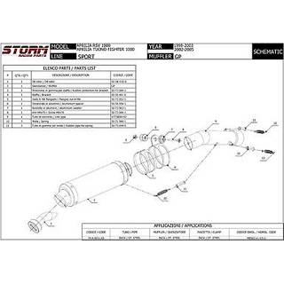 Storm Oval Lyddæmper i rustfrit stål