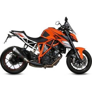 MIVV Delta Race-udstødningssystem med EG-BE Kulstof, sort, rustfrit stål