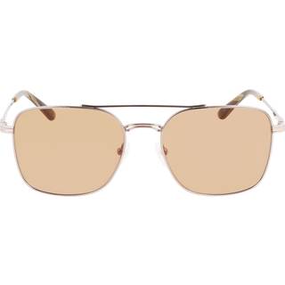 Calvin Klein Mand CK22115S 014 Solbriller Metal Rifle tønde Gul Firkantet Normal