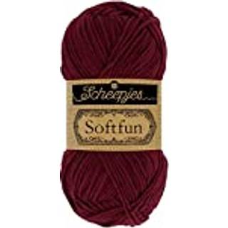 Scheepjes Softfun 2637 Mahogany Indhold: 60% Bomuld / 40% Akryl Vægt/længde: 50 gram = ca. 140 meter Anbefalede pinde: 3.50-4.00 mm Strikkefasthed: 10 cm = 21 x 30 m Maskinvask / Skåneprogram max 30°C.