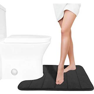 Yimobra hukommelsesskum toiletbad Mat U-formet blød og behagelig supervandabsorption Ulipt tyk maskinevask og lettere at tørre til badeværelset C
