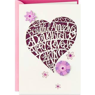 Hallmark f?dselsdagskort til datter (hjerteudsk?ring)
