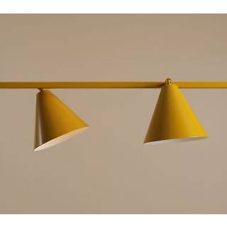 Hængelampe Hängeleuchte Form 4 ALDEX, dæmpbar, Gul/orange, Stue/spisestue, Metal, Moderne