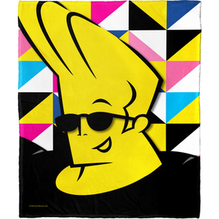 Northwest Cartoon Network - Johnny Bravo Silk Touch t?ppe 50"" x 60"""" geometrisk Johnny