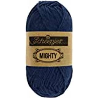Scheepjes MIGHTY 757 Ocean Indhold: 32% Jute / 68% Cotton Vægt/længde: 50 gram = ca. 80 meter Anbefalede pinde: 4.00-4.50 mm Strikkefasthed: 10 cm = 19 x 25 m Maskinvask / Skåneprogram max 40°C / Tørres fladt.