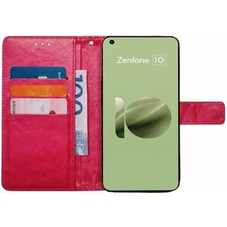 Wallet cover 3-kort Asus Zenfone 10 - Lyserød