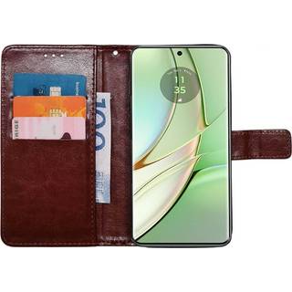 Wallet cover 3-kort Motorola Edge 40 5G - Brun