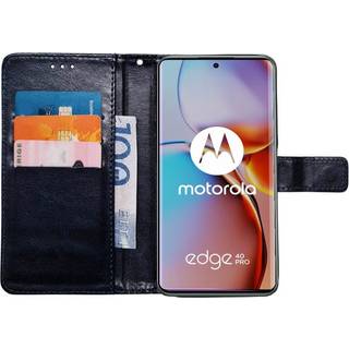 Wallet cover 3-kort Motorola Edge 40 Pro - Mørkeblå