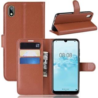 Huawei Y5 (2019) Pung Cover med Magnetisk Lukning - Brun