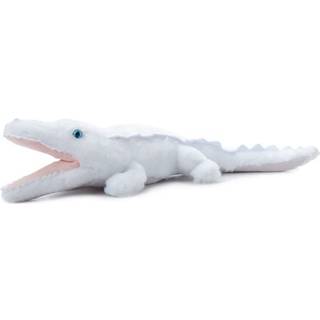 The Petting Zoo White Alligator & Blue Eyes fyllda djurplushie gåvor för barn vilda onez zoo djur alligator plysch leksak 16 tum