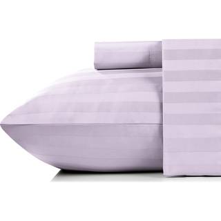 Californien design den - Twin XL Sheet Sæt blødt 100% bomuldsafkølingsplader dybe lommer Elastisk 500 trådtælling 3 -PC Hotel Quality Damask Stri