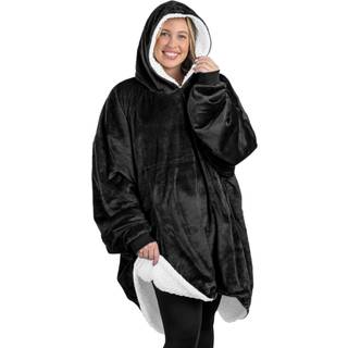 Bare hjemme -sherpa fleece b?rbart t?ppe - overdimensioneret b?rbar t?ppe h?ttetr?je - voksenst?rrelse - varm & hyggelig - bl?d plys t?ppe - beha