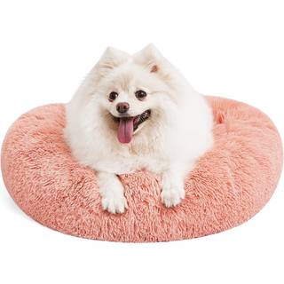 MIXJOY Ortopdisk Hundeseng Komfortabel Donut Cuddler Runde kledyrssenge Ultrabld vaskbar Hunde- og Kattepudeseng (20''/23''/30'') (23'' Pink)