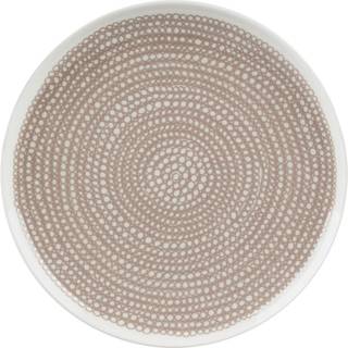 OIVA Siirtolapuutarha tallerken 25 cm, hvid/beige