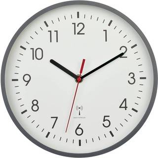 Vægur radiokontrolleret 25 cm - grå