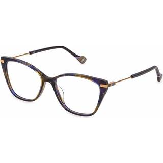 Yalea VYA024 HYPATIA 0M61 54 Briller Kvinder Brun - Blue Brown Horn - 54mm