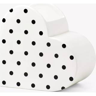 Kate Spade New York Dot Heart Vase 2.16 White