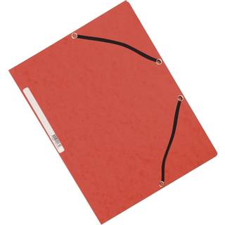 Q-connect A4 elastikmappe i rød