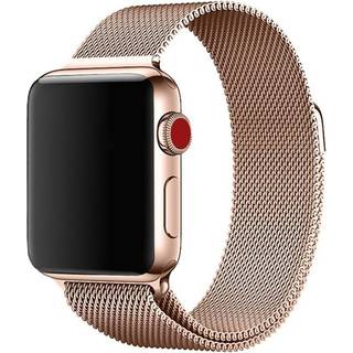 Apple Watch SE 40 mm armbånd Milanese Loop Rose Gold