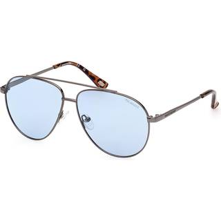 Skechers SE6276 Polarized 10D 58 Solbriller Mænd Silver - Shiny Antique Dark Nickeltin Silver - 58mm