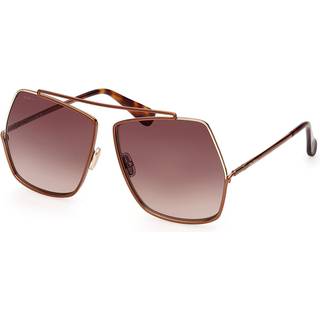 Max Mara Kvinde MM0006 ELSA 48F Solbriller Metal Brun Brun Geometrisk Normal