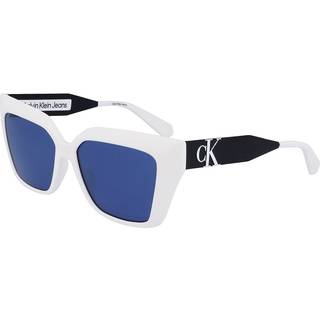 Calvin Klein Kvinde CKJ22639S 100 Solbriller Bio-injekt Hvid Grå Sommerfugl Fotokromatisk Fotokromatisk