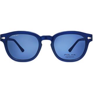 Polar 448 Clip-On Polarized 21 48 Solbriller Mænd Blue - Shiny Crystal Blue - 48mm