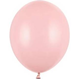100 stk. Latexballoner lyserød 10" - Professionel kvalitet til festdekorationer