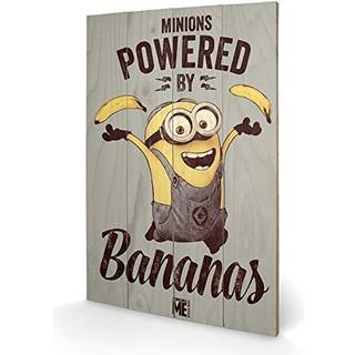 MINIONS - Printing on wood 40X59 - Powered By Bananas