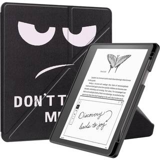 Amazon Kindle Scribe 11th Generation (2022) Origami Læder Flip Cover m. Pen Holder - "Don&#39;t Touch Me"