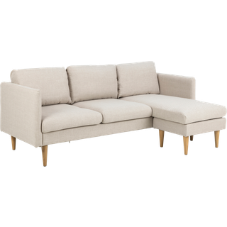 Milly 2-personers sofa m. chaiselong - beige