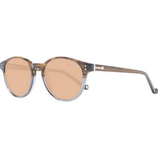 Hackett HSB920 153 51 Solbriller Mænd Brun - Transparent Gradient Brown Horn Grey - 51mm
