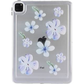 iPad Pro 11" ( 2022 / 2021 / 2020 / 2018) Fleksibelt Plastik Bagside Cover - Lilla Blomster