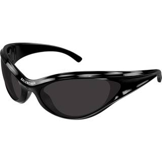 Balenciaga Unisex BB0317S 001 Solbriller Bio-injekt Sort Grå Geometrisk