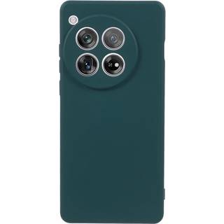 OnePlus 12 Fleksibelt Plastik Bagside Cover - Mørkegrøn