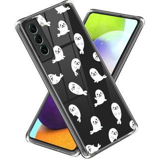 Samsung Galaxy S24 Plastik Transparent Bagside Cover m. Motiv - Sæler