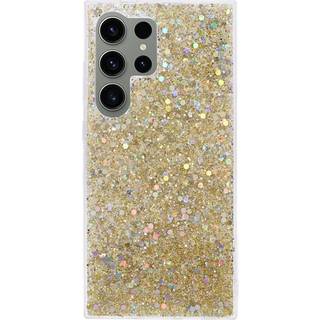 Samsung Galaxy S24 Ultra Glitter Bagside Cover - Guld