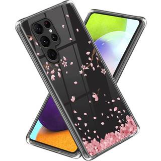 Samsung Galaxy S24 Ultra Fleksibelt Plastik Bagside Cover m. Motiv - Kirsebærblomst