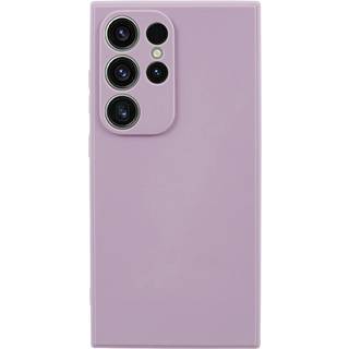 Samsung Galaxy S24 Ultra Fleksibelt TPU Plastik Bagside Cover - Lilla
