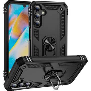 Samsung Galaxy A15 (5G) / A15 Hybrid Håndværker Bagside Cover m. Magnetisk Kickstand - Sort