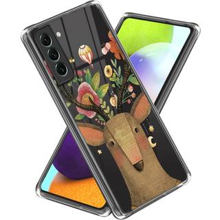 Samsung Galaxy S24 Plastik Transparent Bagside Cover m. Motiv - Hjort