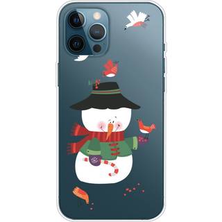 iPhone 15 Pro Max Fleksibelt Plastik Jule Bagside Cover - Snemand